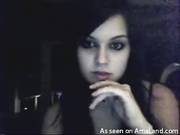 Emo Brunette Flashing Her Tits