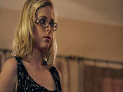 Blonde With Glasses Goes Nasty