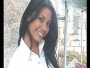Hot Brunette Posing In Outdoor