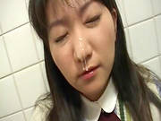 Japanese Gets Filled With Cum