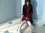 Hot Japanese Gets Covered In Jizz