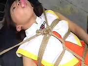 Hot Japanese Covered In Creamy Jizz