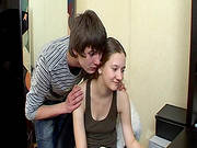 Needy Guy Penetrates Her Shaved Twat