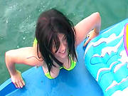 Busty Brunette Gets Filled With Cream