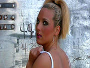 Busty Blonde Posing Naughty