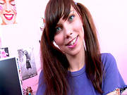 Pigtailed Teen In Nasty Solo