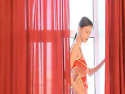 Naked Busty Blackhair Dancing Before Cam -2