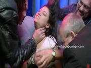 Delicious Slut With Huge Boobs Used In Incredible Gangbang Sex I