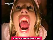Bukkake Fetish German Slut Cum Facial