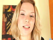Perfect Blondie Making Solo Masturbation