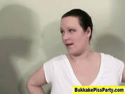 Bukkake Fetish Slut Piss Shower And Blowjob -2