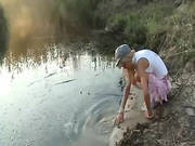 Petite 18 Years Old Chick Loly On Beach
