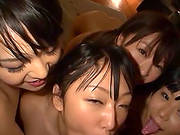 Kinky College Skanks Share A Huge Dick In Pov Vid.