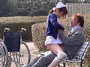 Slutty Asian Nurse In A Hardcore Outdoors Fuck With A Patient.