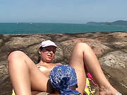 Pornstar Kelly Fucked Hardcore On A Cliff