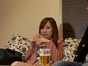 Japanese Angel Rides A Hard Shaft And Gets Cum On Tits.