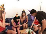 Reverse Interracial Gang Bang 31