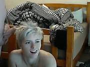 Blonde Teen Is Having Fun Alone