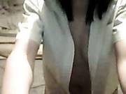 Brunette Sweet Chick Makes Short Erotic Performance