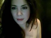 Beautiful Sexy Russian Brunette Flashes Her Cute Boobs And Booty On Webcam
