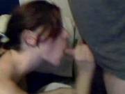 Hot Redhaired Chick Gives Blowjob In Homemade Video