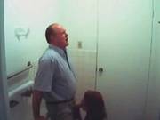 A Hot Teen Girl Gives Blowjob In At College Gym