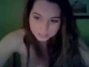 Cute Brunette Teen Masturbates For Webcam Client.