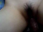Beautiful Asian Girl With Bushy Pussy Pokes On The Floor