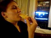 Brunette Milf Plays Solo With Croissant