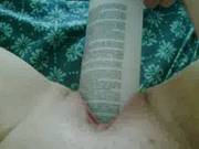 Kinky And Horny Milf Fucks Herself With Shampoo Bottle