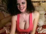 Busty Brunette Shows Striptease On Cam And Flashes Her Tight Pussy