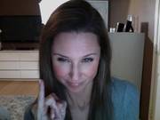 Staci Speaks With Her Bf Over The Webcam.