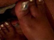 Big Dick Rubbing By Her Sexy Foots.