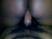 Fat Ebony Booty Riding Cock On Top While Dude Tapes It On Cam