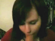 Teen Sucks His Uncut Cock