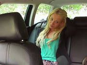 Sexy Teen Lindsey Gets Fucked In The Backseat Of The Taxi And Recieves Hot Cumshots