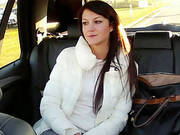 Lonely Girlfriend Gets Fucked Hard In Taxi And Receives Juicy Douche