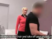 Blonde Amateur In Threesome Banging On Casting