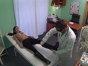 Hot European Brunette Gets Fuck From Behind At The Clinic