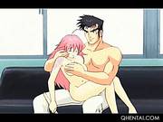 Sweet Hentai Slave In Chains Eager To Dildo Fuck Herself