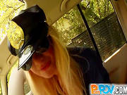 Blonde Enjoys Warm Piss On Her Face