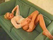 Sexy Blonde Likes Posing Naughty