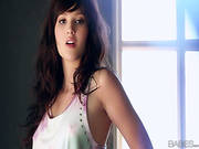 Brunette Beauty In Adorable Solo