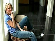 Hottie Enjoying Pantyhose Solo Masturbation