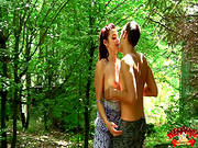 Teen Gets Fucked Outside