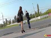 Sexy Babe Gets Filmed In Outdoor