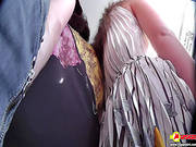 Voyeur Gets Horny In Upskirt Session