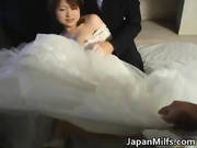 Asian Bride Gets Hardcore Group Fucking