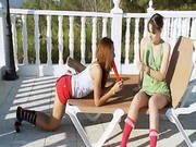 Two Lezzies Testing New Dildos