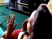 Smoking Ebony Is Quite Horny
